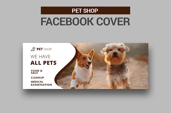 Pet Shop - Facebook Covers in Facebook Templates - product preview 1