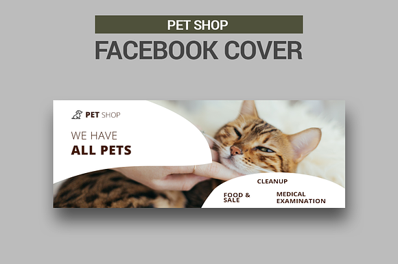 Pet Shop - Facebook Covers in Facebook Templates - product preview 2