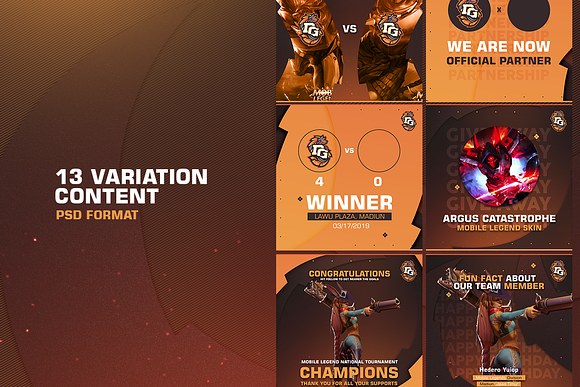 E - Sports Social Media Template in Instagram Templates - product preview 2
