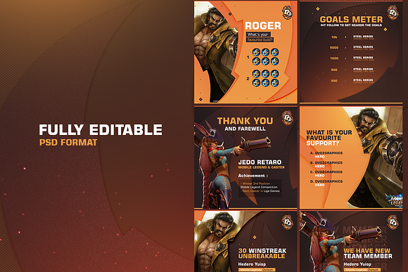 E - Sports Social Media Template in Instagram Templates - product preview 5