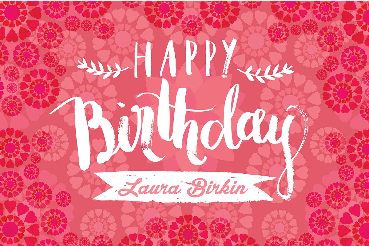 birthday greeting template vector in Templates - product preview 8