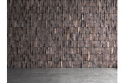 3d render of wood planks interior