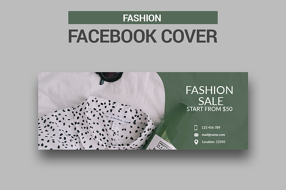 Fashion - Facebook Covers in Facebook Templates - product preview 1