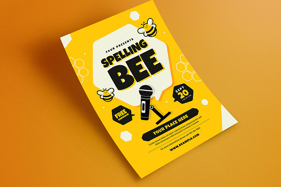 Spelling Bee Event Flyer in Flyer Templates - product preview 2