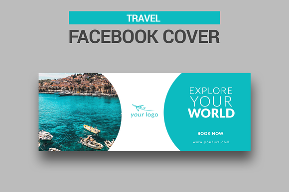 Travel - Facebook Covers in Facebook Templates - product preview 3
