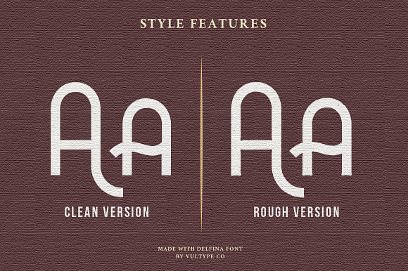 DELFINA - Vintage Font in Display Fonts - product preview 9