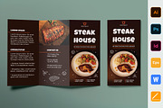 Steak House Brochure Trifold
