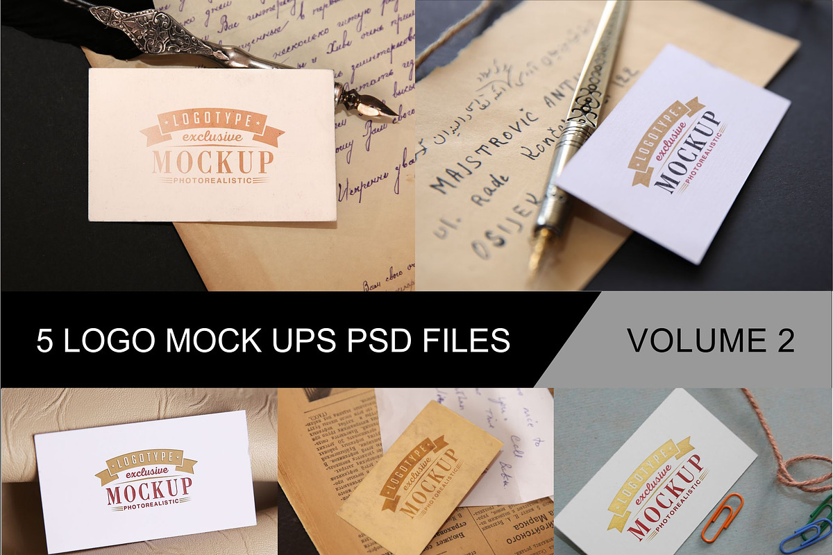 Photo Realistic Mock-ups Set of 5 V2 in Product Mockups - product preview 8
