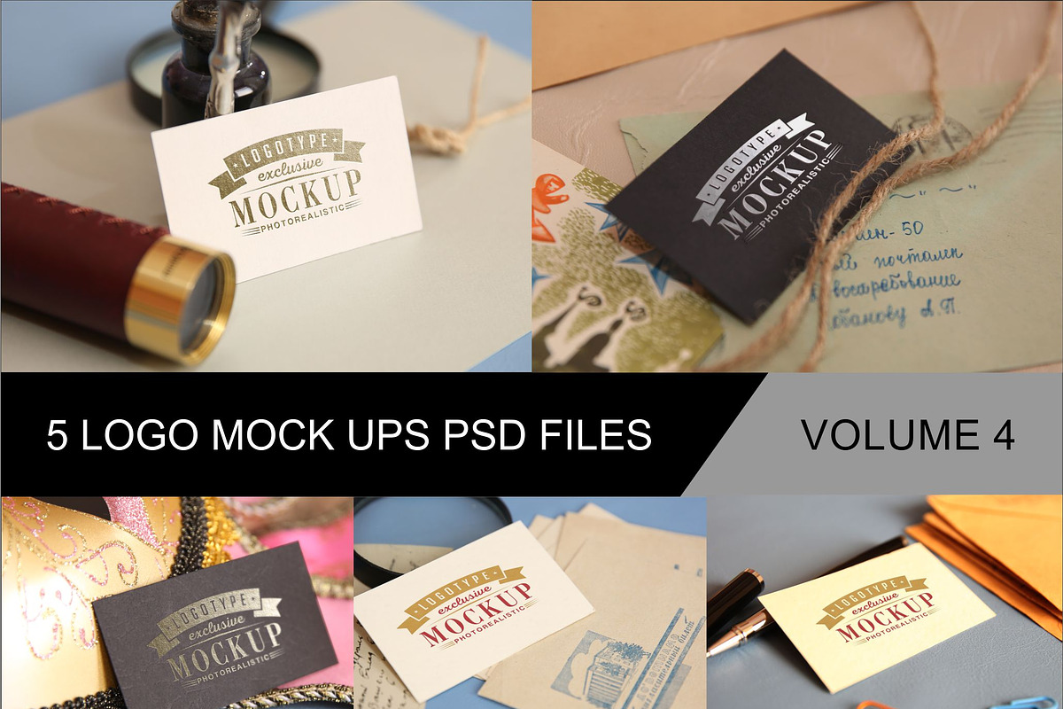 Photo Realistic Mock-ups Set of 5 V4 in Product Mockups - product preview 8