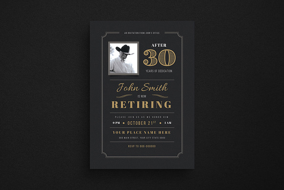 Retirement Invitation in Flyer Templates - product preview 3