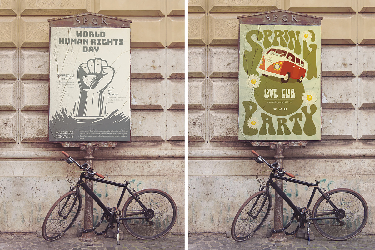 Street Poster Vertical Mockup in Product Mockups - product preview 8