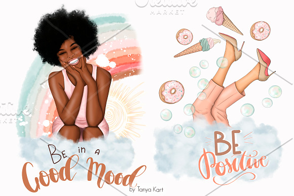 Good Mood Clipart & Patterns in Illustrations - product preview 4