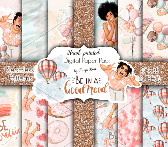 Good Mood Clipart & Patterns in Illustrations - product preview 8