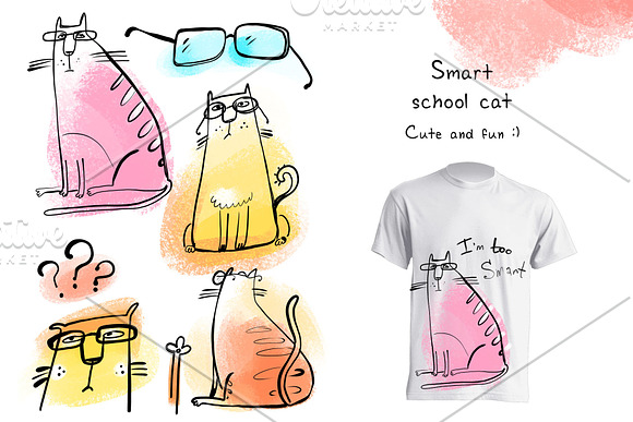 School Time: 50+ handcrafted objects in Illustrations - product preview 3