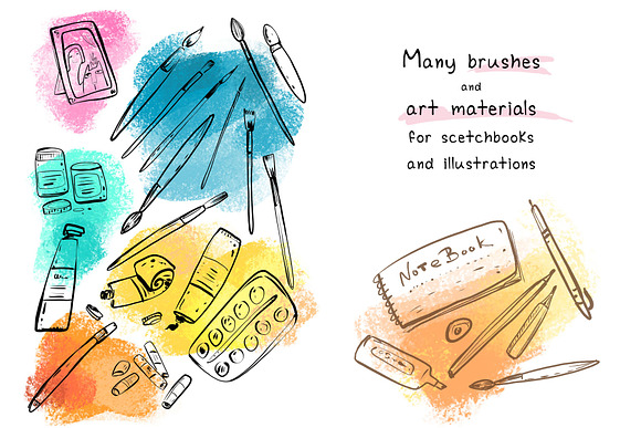 School Time: 50+ handcrafted objects in Illustrations - product preview 5