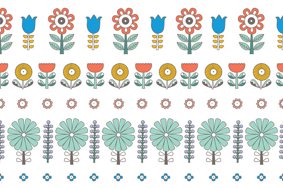 Flowers in Scandinavian style. in Patterns - product preview 2