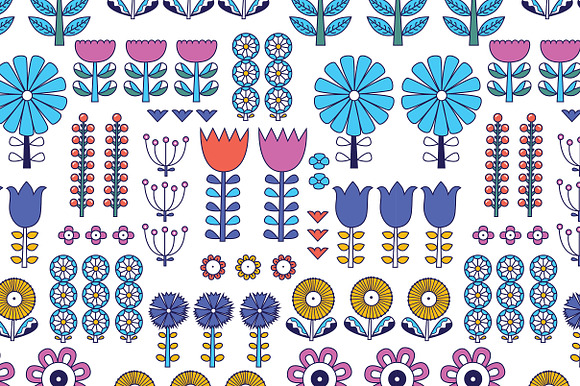 Flowers in Scandinavian style. in Patterns - product preview 9