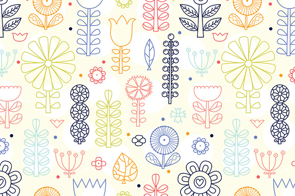 Flowers in Scandinavian style. in Patterns - product preview 12