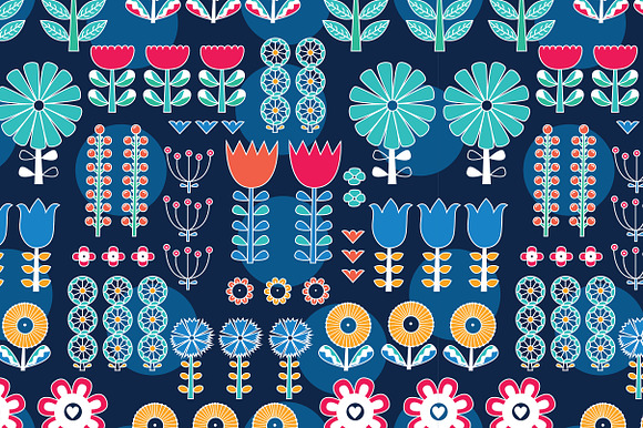Flowers in Scandinavian style. in Patterns - product preview 16
