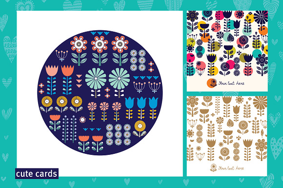 Flowers in Scandinavian style. in Patterns - product preview 18