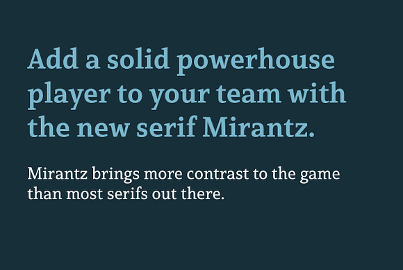 Mirantz in Serif Fonts - product preview 1