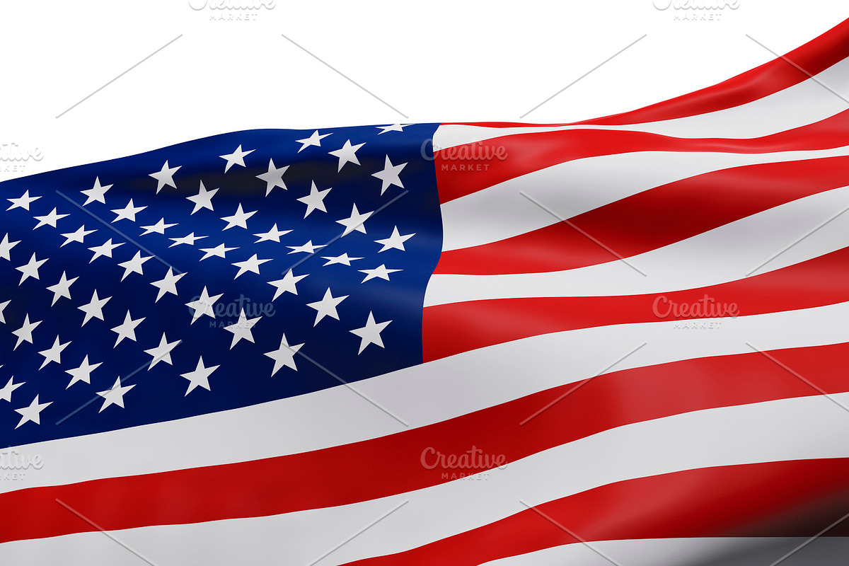 Looking up at USA or American flag in Illustrations - product preview 8