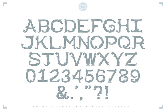 4in1 ERION FONT - Winter Version in Serif Fonts - product preview 2