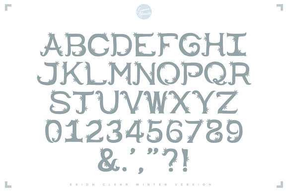 4in1 ERION FONT - Winter Version in Serif Fonts - product preview 3