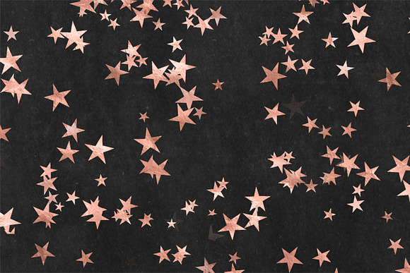 Rose Gold Star Overlays in Illustrations - product preview 2