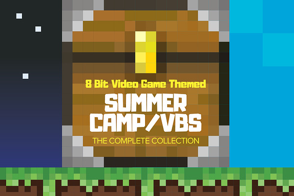 8 Bit Themed Summer Camp Collection