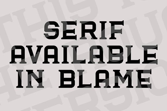 Blame // A Strong Sans and Serif in Sans-Serif Fonts - product preview 5