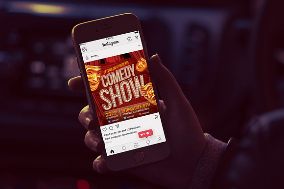 Comedy Show Flyer Template in Flyer Templates - product preview 4