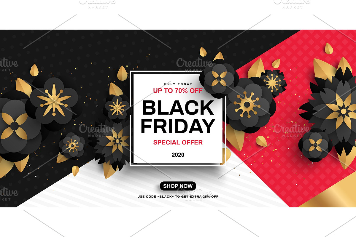 Black Friday sale square frame in Illustrations - product preview 8