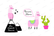 Fun Llama and Cacti Me LLamo Llama