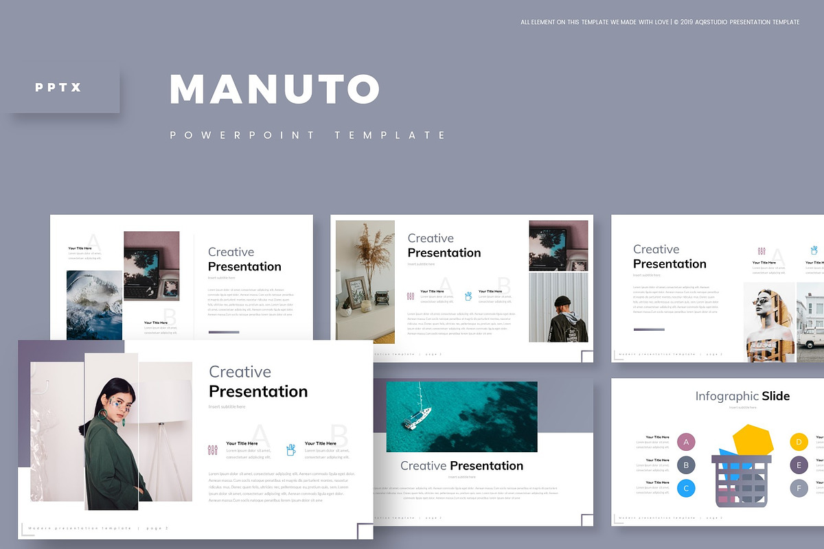 Manuto - Powerpoint Template in PowerPoint Templates - product preview 8