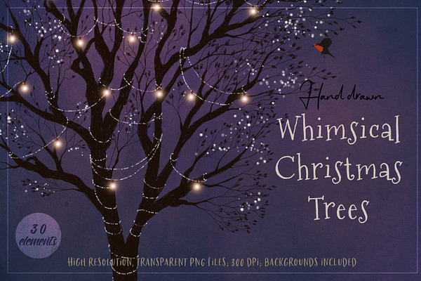Christmas tree illustrations