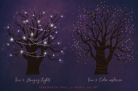 Christmas tree illustrations in Illustrations - product preview 2