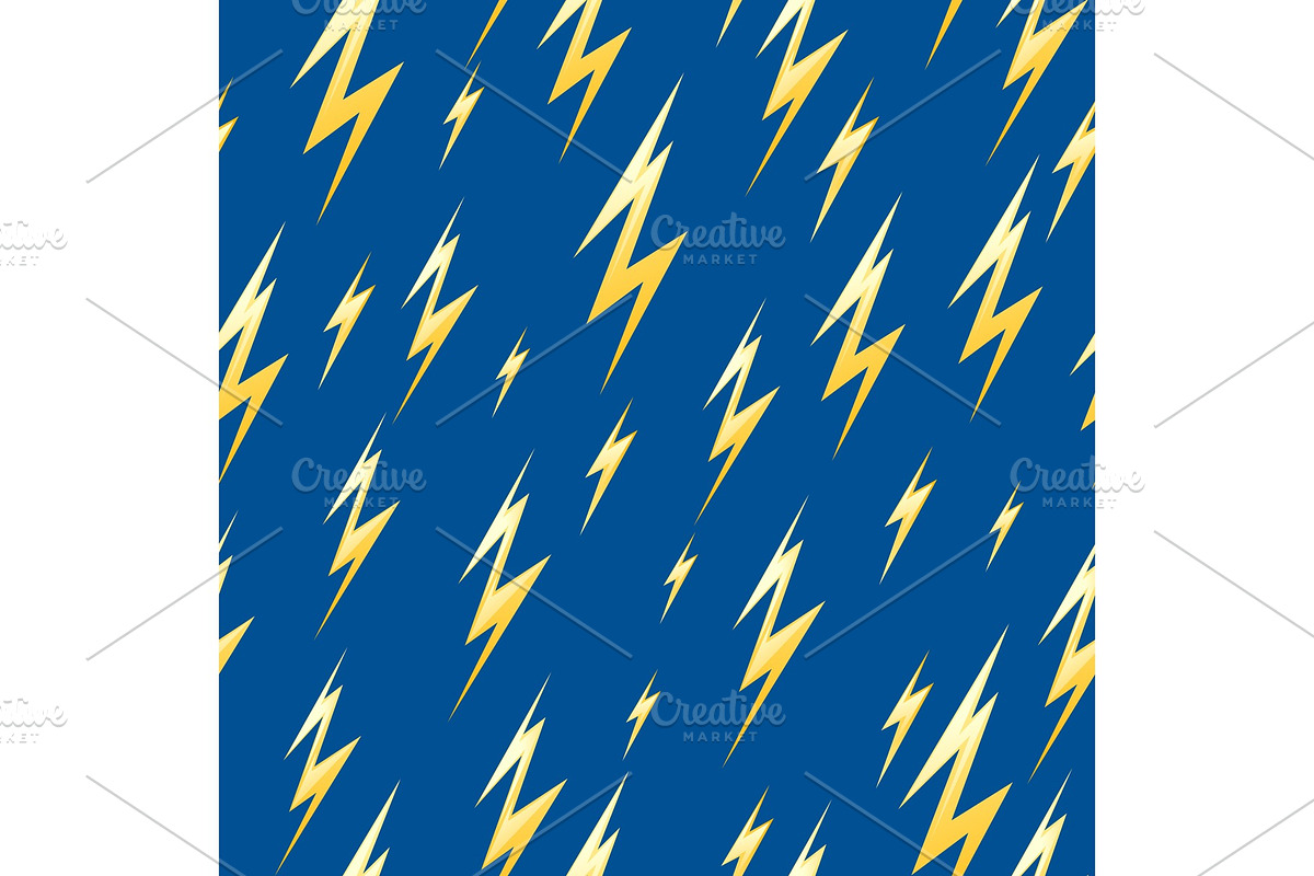 Seamless pattern with lightning. in Patterns - product preview 8