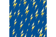 Seamless pattern with lightning.