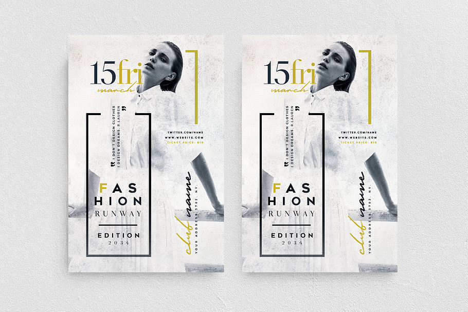 Fashion Runway Flyer Template in Flyer Templates - product preview 8