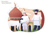 Eid alAdha - Vector Illustration