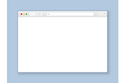 Browser window. Web interface mock