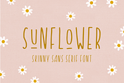 Sunflower - Skinny Sans Serif Font