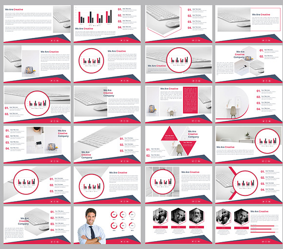 Annual Stats Powerpoint Template in PowerPoint Templates - product preview 1
