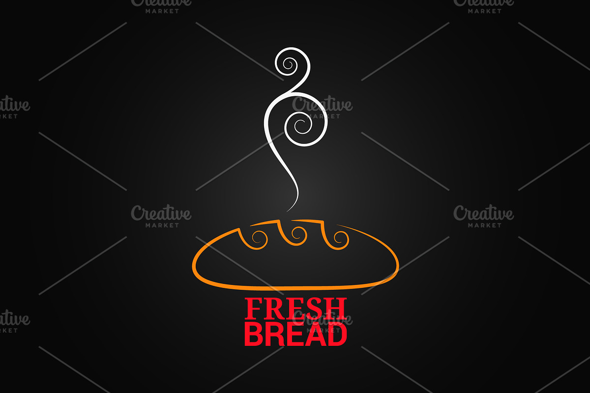 Bread ornate design background. in Illustrations - product preview 8