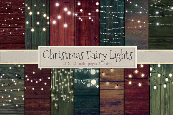 Christmas fairy light backgrounds