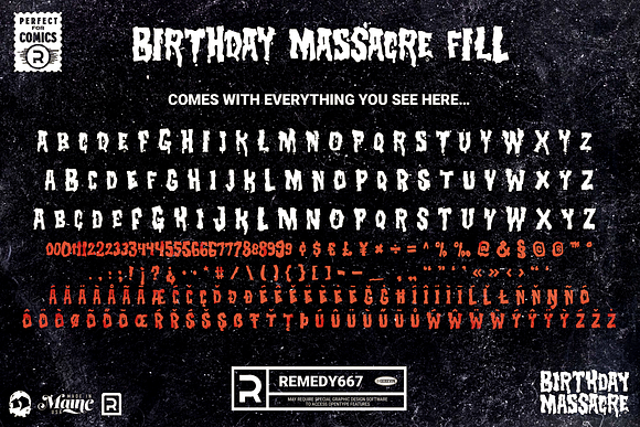 Birthday Massacre in Display Fonts - product preview 4
