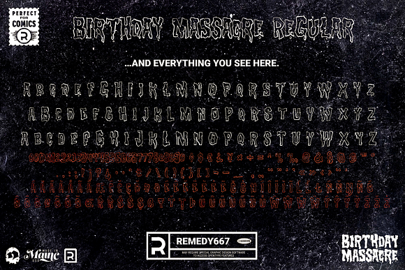 Birthday Massacre in Display Fonts - product preview 5