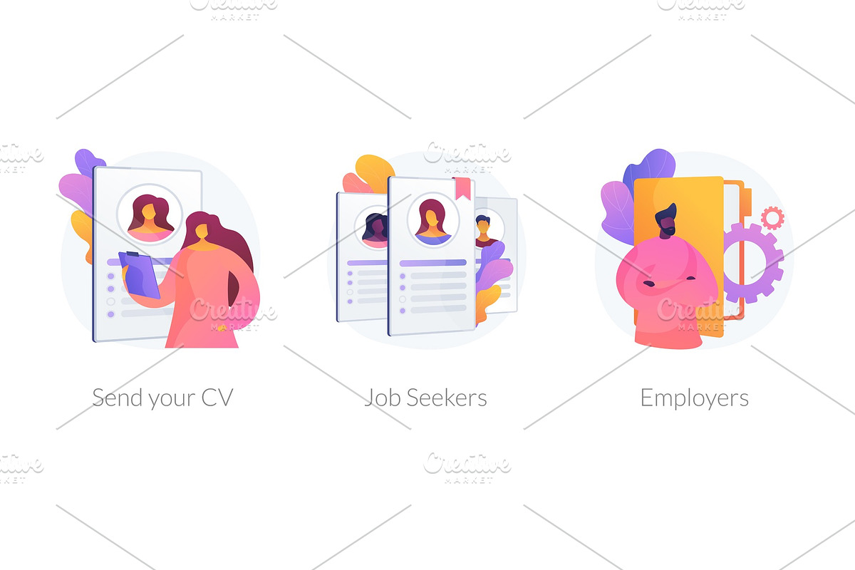 Looking for a job vector concept in Objects - product preview 8