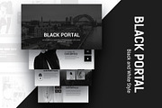 Black Portal Business Google Slide